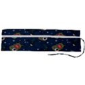 Monster-alien-pattern-seamless-background Roll Up Canvas Pencil Holder (L) View2