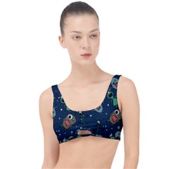Monster-alien-pattern-seamless-background The Little Details Bikini Top by Salman4z