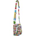 Retro-cameras-audio-cassettes-hand-drawn-pop-art-style-seamless-pattern Shoulder Strap Belt Bag View1