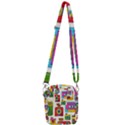Retro-cameras-audio-cassettes-hand-drawn-pop-art-style-seamless-pattern Shoulder Strap Belt Bag View3