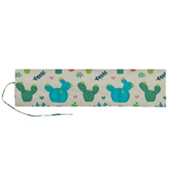 Cactus-succulents-floral-seamless-pattern Roll Up Canvas Pencil Holder (l) by Salman4z