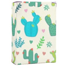 Cactus-succulents-floral-seamless-pattern Playing Cards Single Design (rectangle) With Custom Box by Salman4z