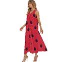 Seamless-watermelon-surface-texture V-Neck Sleeveless Loose Fit Overalls View2