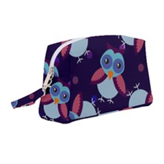 Owl-pattern-background Wristlet Pouch Bag (medium) by Salman4z