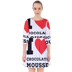 I Love Chocolate Mousse Smock Dress by ilovewhateva