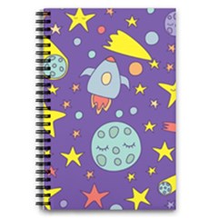 Card-with-lovely-planets 5 5  X 8 5  Notebook by Salman4z