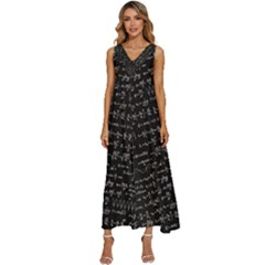 Math-equations-formulas-pattern V-neck Sleeveless Loose Fit Overalls by Salman4z