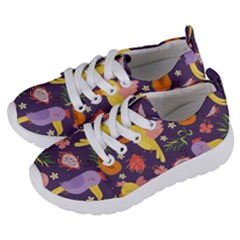 Exotic-seamless-pattern-with-parrots-fruits Kids  Lightweight Sports Shoes by Salman4z