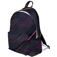 Gradient-geometric-shapes-dark-background The Plain Backpack by Salman4z