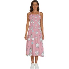 Cute-unicorn-seamless-pattern Sleeveless Shoulder Straps Boho Dress by Salman4z