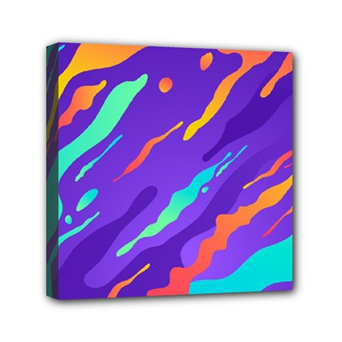 Multicolored-abstract-background Mini Canvas 6  X 6  (stretched) by Salman4z