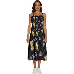Cute-girl-things-seamless-background Sleeveless Shoulder Straps Boho Dress by Salman4z