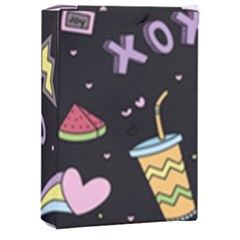 Cute-girl-things-seamless-background Playing Cards Single Design (rectangle) With Custom Box by Salman4z