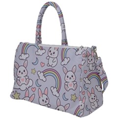 Seamless-pattern-with-cute-rabbit-character Duffel Travel Bag by Salman4z