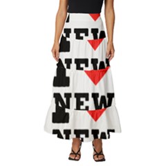 I Love New Moon Tiered Ruffle Maxi Skirt by ilovewhateva