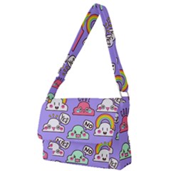 Cloud-seamless-pattern -- Full Print Messenger Bag (l) by Salman4z