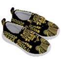 American-golden-ancient-totems Kids  Velcro No Lace Shoes View3