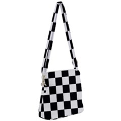 Chess-board-background-design Zipper Messenger Bag by Salman4z
