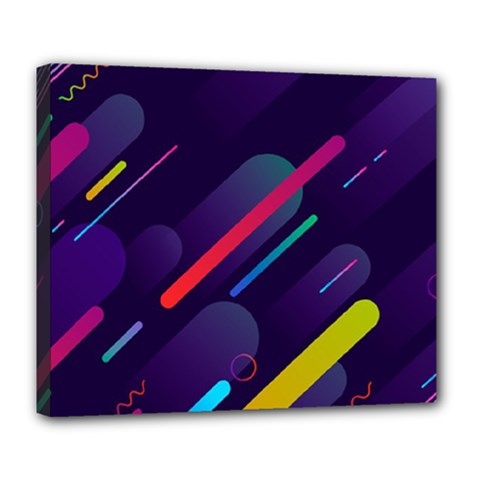 Colorful-abstract-background Deluxe Canvas 24  X 20  (stretched) by Salman4z