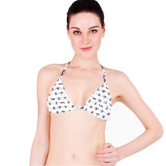 Insects-icons-square-seamless-pattern Bikini Top by Salman4z