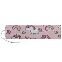 Cute-unicorn-rainbow-seamless-pattern-background Roll Up Canvas Pencil Holder (l) by Salman4z