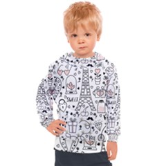 Big-collection-with-hand-drawn-objects-valentines-day Kids  Hooded Pullover by Salman4z