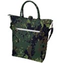 Military Background Grunge Buckle Top Tote Bag View2