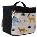 Wild Animals Seamless Pattern Make Up Travel Bag (Small) View1