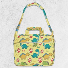 Seamless Pattern With Cute Dinosaurs Character Macbook Pro 13  Shoulder Laptop Bag  by pakminggu