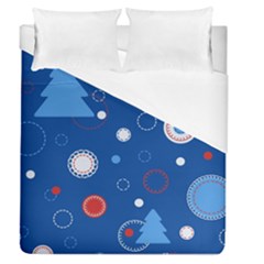Christmas Pattern Tree Design Duvet Cover (queen Size) by pakminggu