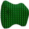 Green Christmas Tree Pattern Background Velour Head Support Cushion View3
