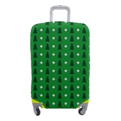 Green Christmas Tree Pattern Background Luggage Cover (small) by pakminggu