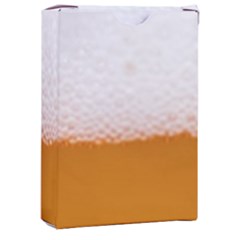 Beer Foam Bubbles Alcohol Glass Playing Cards Single Design (rectangle) With Custom Box by pakminggu