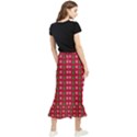 Snowflake Christmas Tree Pattern Maxi Fishtail Chiffon Skirt View2