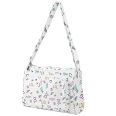 Doodle Pattern Front Pocket Crossbody Bag by pakminggu