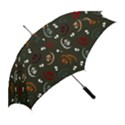 Art Halloween Pattern Creepy Design Digital Papers Straight Umbrellas View2