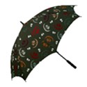 Art Halloween Pattern Creepy Design Digital Papers Golf Umbrellas View2