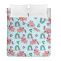 Pigs Pattern Art Design Drawing Sketch Wallpaper Duvet Cover Double Side (Full/ Double Size) View2