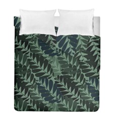 Background Pattern Leaves Texture Design Wallpaper Duvet Cover Double Side (full/ Double Size) by pakminggu