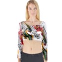 Electric Guitar Long Sleeve Crop Top View1