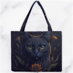 Art Cat Drawing Mammal Animal Feline Mini Tote Bag by pakminggu