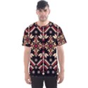 Vector Illustration Of Ukrainian Folk Seamless Pattern Ethnic Ornament Border Element Traditional Men s Sport Mesh Tee View1