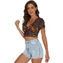 Binary Code Transformation V-Neck Crop Top View2