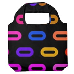 Pattern Background Structure Black Premium Foldable Grocery Recycle Bag by danenraven
