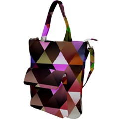 Abstract Geometric Triangles Shapes Shoulder Tote Bag by danenraven