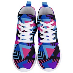 Memphis Pattern Geometric Abstract Women s Lightweight High Top Sneakers by danenraven