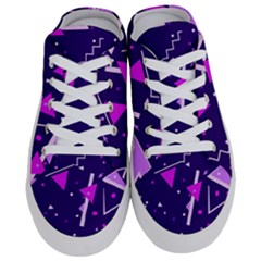 Purple Blue Geometric Pattern Half Slippers by danenraven