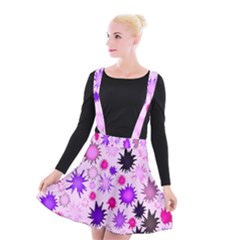 Inks Drops Black Paint Design Suspender Skater Skirt by danenraven