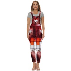 Pattern Structure Light Patterns Women s Pinafore Overalls Jumpsuit by danenraven