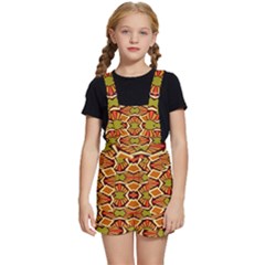 Geometry Shape Retro Trendy Symbol Kids  Short Overalls by danenraven